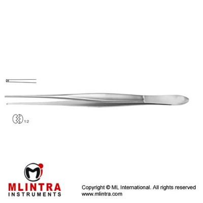 Potts-Smith Dissecting Forceps 1 x 2 Teeth Stainless Steel, 18 cm - 7"